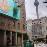 Schweppes 3D Bottle Pours Drink to Glass on Vehicle