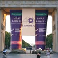 Lansinoh Cream Columns at Brandenburg Gate
