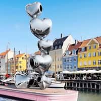 Pandora Piled Heart Charms on Boat
