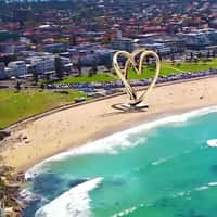 Pandora Golden Heat Ring Installation at Beach