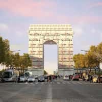 Pandora Gift Box Landmark Collapses in Paris