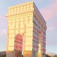 Pandora Arc de Triomphe Made of Gift Boxes