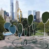 Ray-Ban Lenses on Poles at Central Park