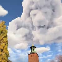 Disney Studios Mufasa Cloud Formation in Stockholm