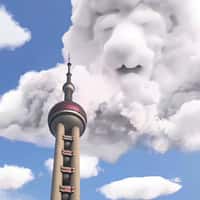 Disney Studios Cloud Mufasa Visits China