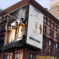Kérastase Bottles Falling From Billboard Into Sephora Bag