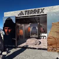 Adidas Terrex Shop Hidden on Stone Wall