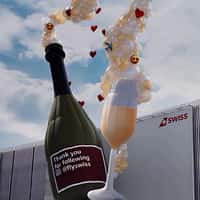 Swiss Airlines Champagne Inflatable