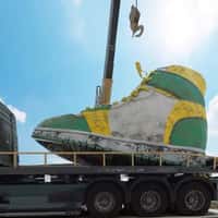 Jif Crane Loading Dirty Sneaker on Truck