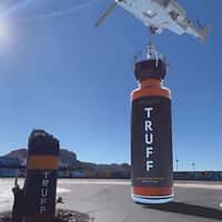 TRUFF Sauce Bottle Delivered by Helicopter