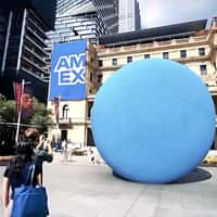 American Express Blue Macaroons Rolling in the Street