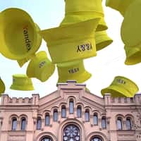 Yandex Floating Bucket Hats in the City