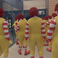 Burger King Ronalds Ordering at BK Store