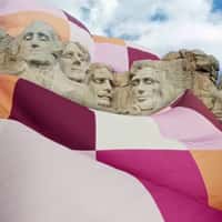 IKEA Helicopters Deliver Pillows and Blanket at Mount Rushmore