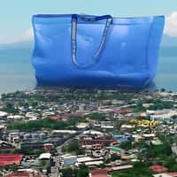 IKEA Blue Shopping Bag on City's Shore