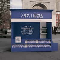 ZARA Pop-Up Booth Assembles in NYC