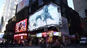 Troll Breaks Through Ice Screen in a 3D Billboard ad of Netflix