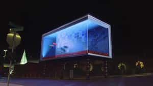Roulette Spins Beyond Screen in a 3D Billboard ad of Speaking Rock