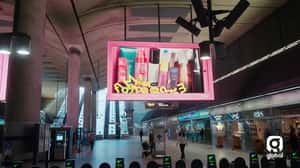 Cosmetics Fill Up the Screen in a 3D Billboard Ad of Boots