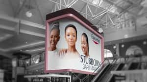 Serums Floats on Screen in a 3D Billboard Ad of Eucerin