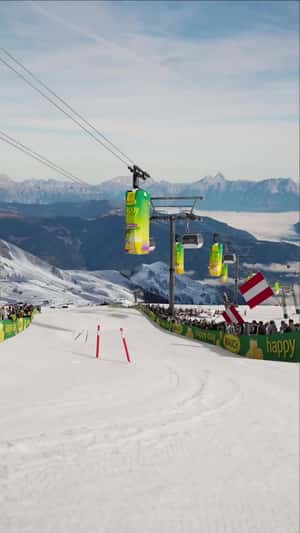Juice Boxes Glide Like Cable Cars in a fake-out-of-home of Rauch Happy Day