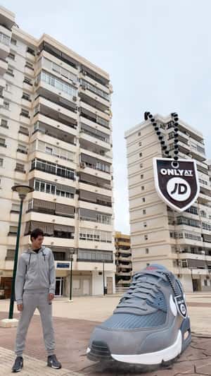 Sports Shoes Lands at an Open Space in a fake-out-of-home ad of JD Sports