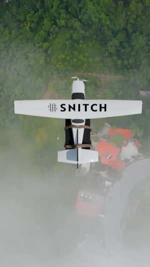 Plane Carries Pop-up Store in a fake-out-of-home ad of Snitch