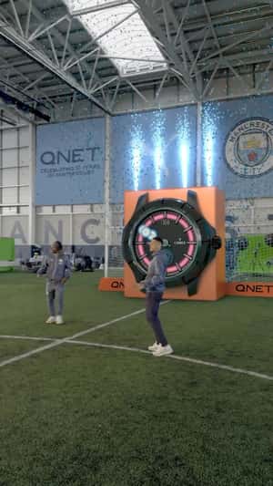 Watch Soccer Goal in a fake-out-of-home-ad of Manchester City