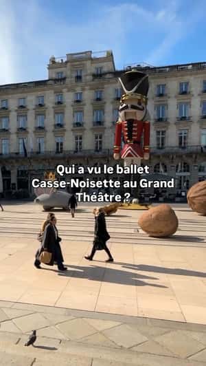 Nutcracker Displays at Theater in a fake-out-of-home ad of Opéra National de Bordeaux