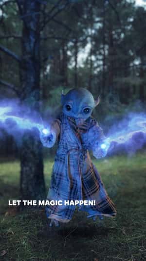 Alien Charges the Car in a fake-out-of-home ad of Citroën