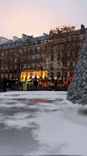 Car Emerges From Gift Box in a fake-out-of-home ad of Citroën