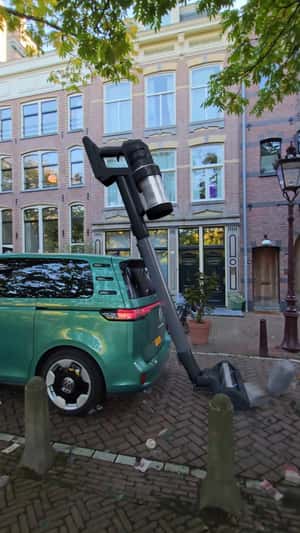 Bespoke Jet AI in Volkswagen in fake-out-of-home ad of Samsung