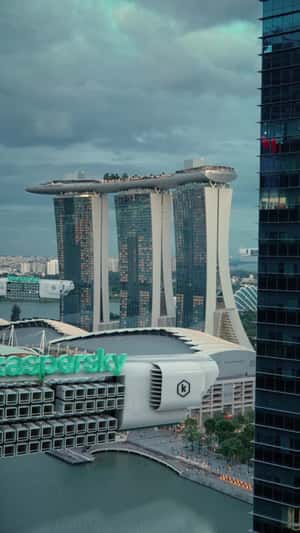 Spider Comes Out From Portal in a fake-out-of-home ad of Kaspersky