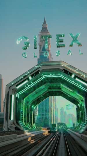 Railway Digital Structure in a fake-out-of-home ad of Kaspersky