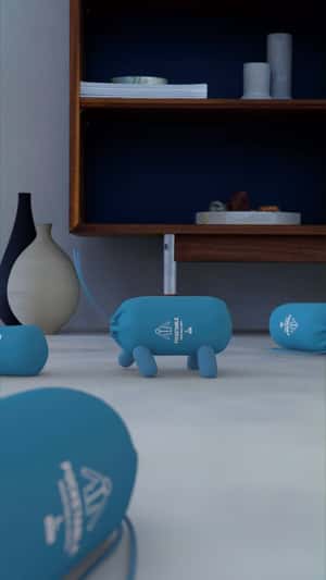 Jacket Transformed into a Pet in a fake-out-of-home ad of Uniqlo