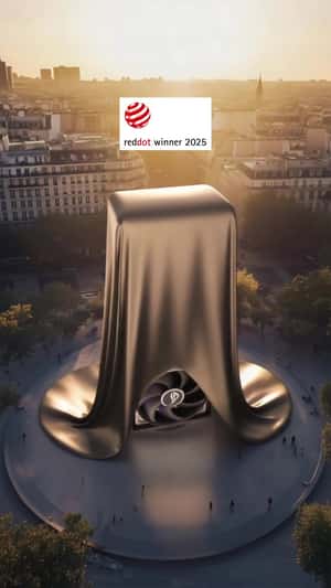 Graphics Cards Installation Around the City in a fake-out-of-home ad of ROG