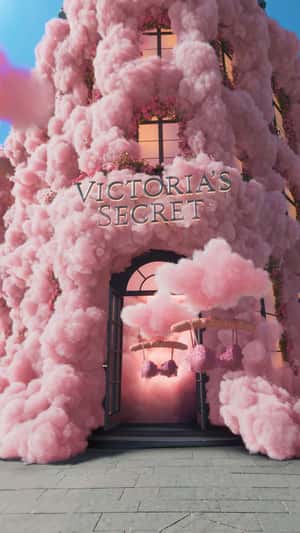 Bra reveal in pink fluffy clouds in fake-out-of-home ad of Victoria’s Secret