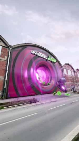 Industrial Building Transforms Into Portal in a fake-out-of-home ad of Nike