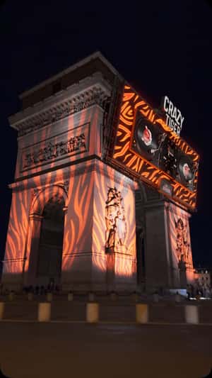 Monument Transforms to DJ Booth in a fake-out-of-home ad of Crazy Tiger