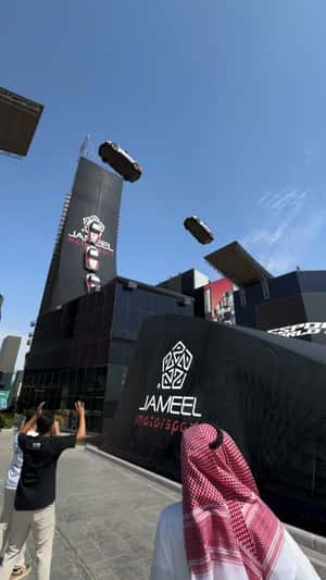 Esports World Cup in fake-out-of-home ad of Jameel Motorsports