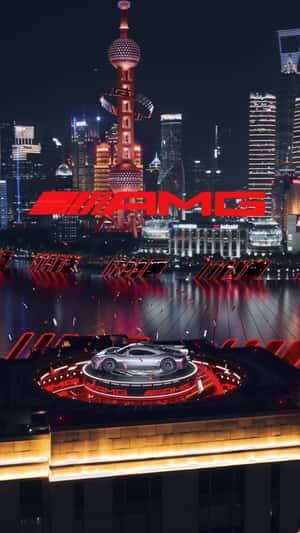 Chinese Grand Prix in fake-out-of-home ad of Mercedes AMG