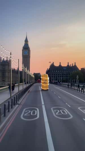 Rolling Suitcases Wrapped in Lights in a fake-out-of-home ad of Samsonite