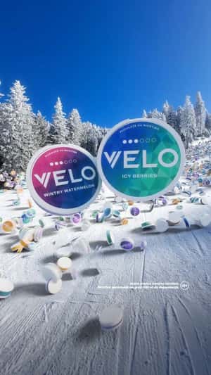 Nicotine Containers Chasing Disco Ball in this fake-out-of-home ad of VELO