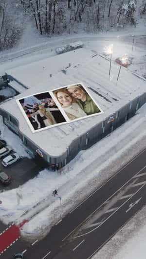 Giant photo magazine Market in fake-out-of-home ad of DM
