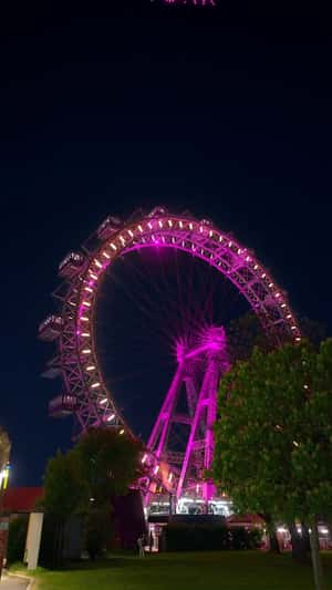 Drone show in Vienna in fake-out-of-home ad of Maybelline New York