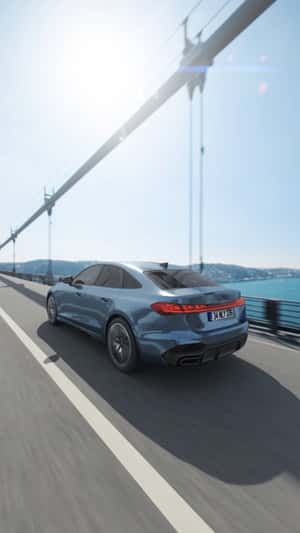 Car Color Transformation on the Move in a fake-out-of-home ad of Audi