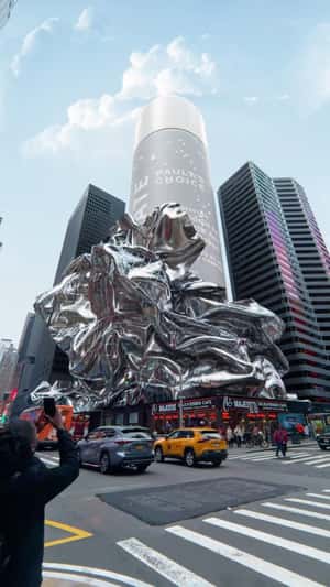 Giant Exfoliant in New York fake-out-of-home ad of Paula’s Choice
