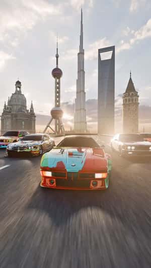 Toy Car Transforms into a Racing Car in a fake-out-of-home ad of BWM