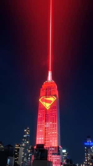 Logo Appears on Empire State Building in a fake-out-of-home ad of Superman
