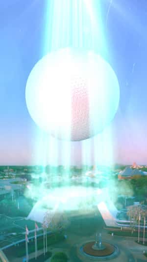 Sphere Seized by Extraterrestrial in a fake-out-of-home ad of Walt Disney World